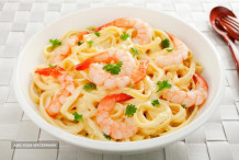  Prawn Fettuccine Pasta 