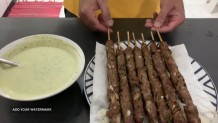 seekh kebab preparation